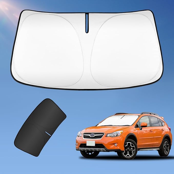Sun Shade Sunshade for Subaru CrossTrek 2021-2024 2025 Windshield Cover, 4-Layers Sun Shield 250T Silver Coating Sun Visor Crosstrek, 2.0i Premium Limited Wagon Car Accessories