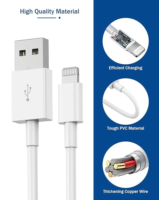 iPhone Charger,[Apple MFi Certified] i Phone Charger 2Pack 3FT Lightning Cable i Phone Charging Cord USB Wall Chargers Travel Plug Adapter for iPhone 14 Pro Max/14 Plus/14/13 Mini/12/11/XS/XR/X/8/7/SE