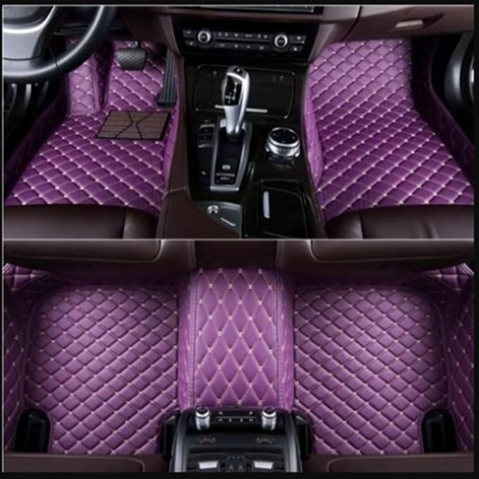 Custom Making Car Floor Mats Compatible with Audi BMW Mercedes-Benz Toyota Lexus Honda Infiniti Nissan Hyundai Kia All Models 2005-2026 (Purple)