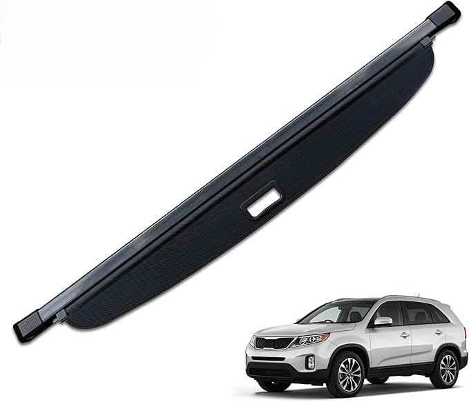 MIALUTY® Cargo Cover for 2011-2013 Kia Sorento Retractable Trunk Cover Sorento Accessories Anti-Peeping Anti-Theft Privacy Screen,Trunk Luggage Shield Shade Carbon Fiber Texture