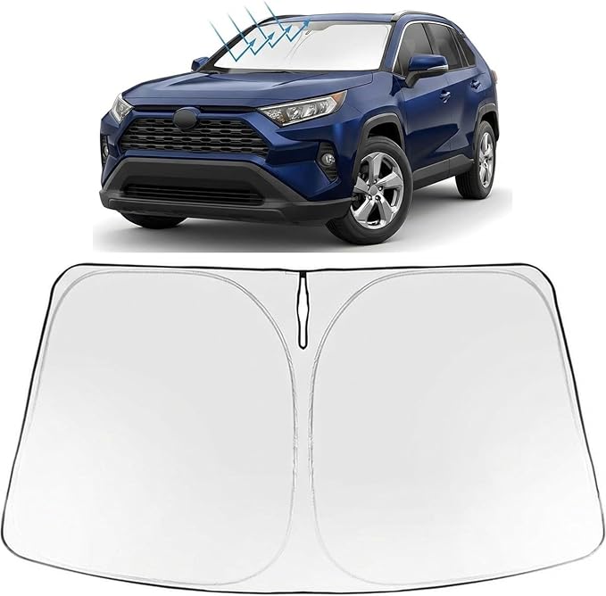 Proadsy Windshield Sun Shade for Crosstrek 2024-2026 Foldable Front Sunshade Protector Sun Visor Blocks UV Rays Keep Car Cooler Accessories