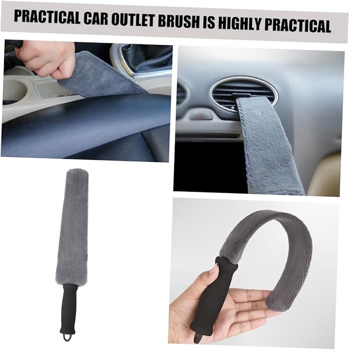 PRETYZOOM 3pcs Vent Brush Cleaner Soft Bristle Automotive Air Conditioner Outlet Duster Tool for Detailed Cleaning Trucks Suvs for Dust Removal Tight Spaces