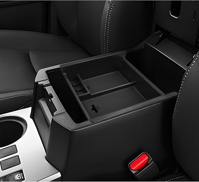 LUWU Center Console Organizer Tray Compatible with 2020-2025 2026 Kia Telluride/2010-2021 2022 2023 2024 Toyota 4Runner Accessories Armrest Console Organizer Armrest Organizer Insert Tray Black