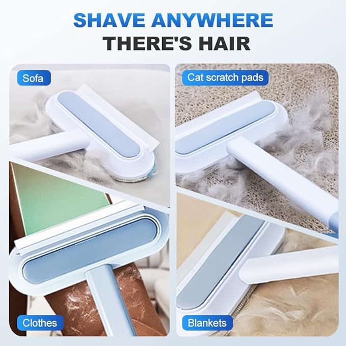 Moonboat Multifunctional Hair Removal Brush, Cleaner Pro Pet Hair, Cat Dog Hair Broom Lint Remover Scraper, Suitable for Carpet Rugs Bed Couch Curtains (B-1PC)