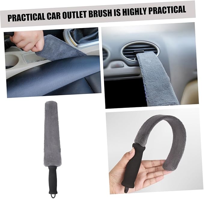 Cabilock 5pcs Car Vent Cleaner Brush Lightweight Automotive Air Conditioner Outlet Duster Tool for Detailed Cleaning Tight Spaces Soft Bristles for Car Interior Care