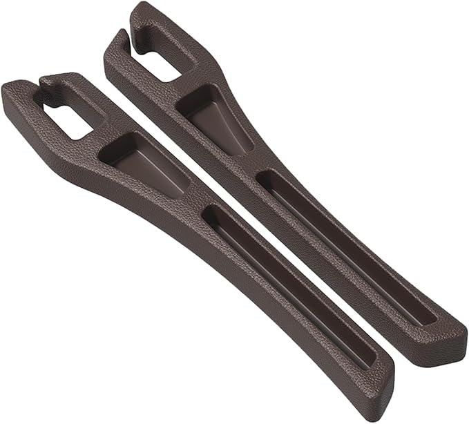 2PCS Car Seat Gap Filler Organizer, Multifunctional Car Gap Filler with Fill and Storage Function for Storing Phones Keys Cards, Universal No Drop Seat Guard for Cars (Brown)
