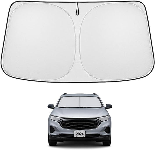 Proadsy 2026 Upgrade Front Windshield Sun Shade Foldable Sun Shade Protector Custom Fit 2018-2025 Equinox Accessories