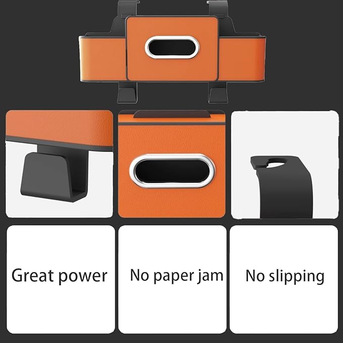 3-in-1 Car Backseat Organizer with Dual Cup Holders, Seat Back Storage Box, Built-in Tissue Holder, Adjustable Universal Design for Neat and Practical Car Interior Storage (Black)