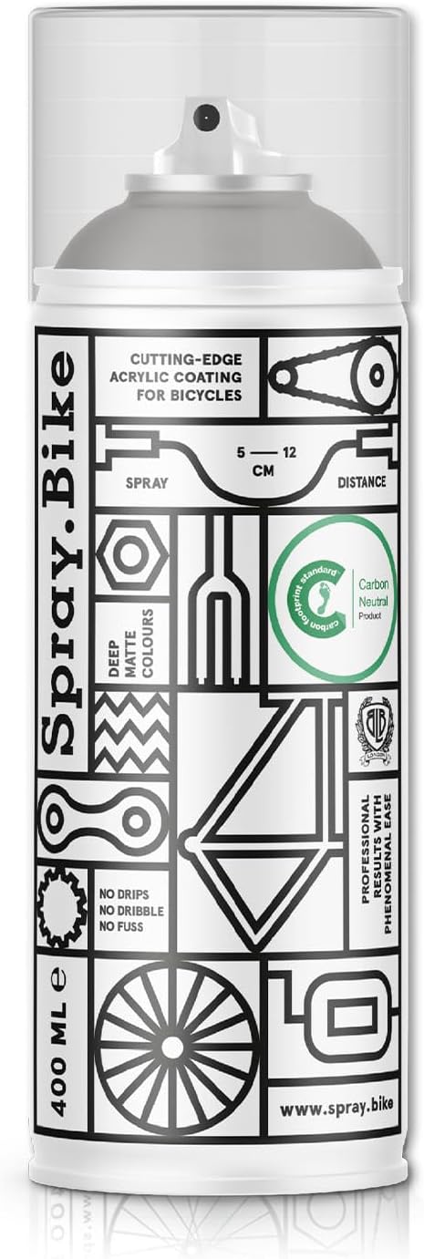 Spray.Bike Spray Paint - Silvertown | Designed Mainly for Bicycles | Multi-Use Acrylic Spray Paint for Metal, Plastic | High Coverage Bike Paint, 400ml