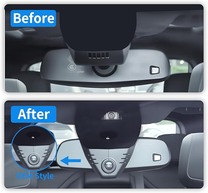 4K Dash Cam for Cadillac Lyriq 2023 2024 2025,OEM-Look,2160P UHD Video,Built-in WiFi & APP,Loop Recording,G-Sensor,Plug & Play,64GB Card