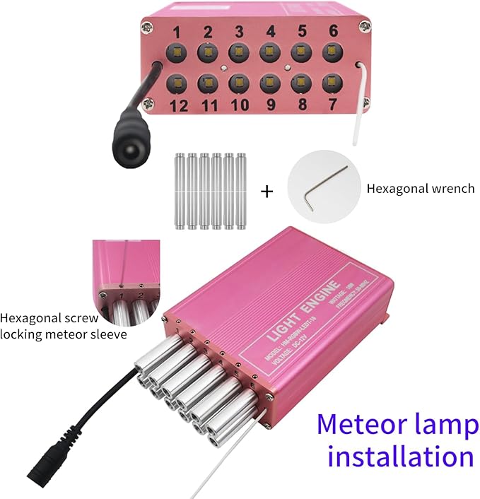 Upgraded Starlight Headliner Kit Twinkle+Meteor All in One Fiber Optic Lights,16W APP&Remote Control+Music Effect 650 pcs (0.03*0.04*0.06in)*9.8ft Star Lights for Car Truck/Cinema Restaurant