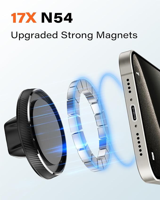 A2C Flexible Gooseneck Phone Holder for iPhone Magsafe, Long Arm Gym Magnetic Phone Holder for Treadmill Peloton, Portable Fitness Home Gym Accessory, Phone Mount for Stroller/Shopping/Golf Cart/Desk