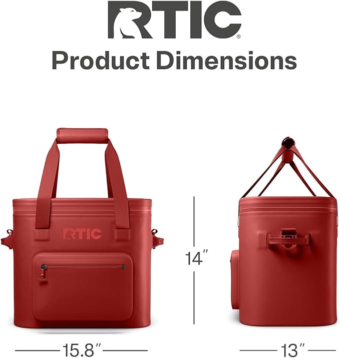 RTIC 30 Can Ultra-Tough Soft Cooler Pro, Insulated, Waterproof, Leak Proof, Portable Floating Bag for Beverage, Drink, Lunch, Outdoor, Beach, Car,Camping, Picnic, Fishing, Boat