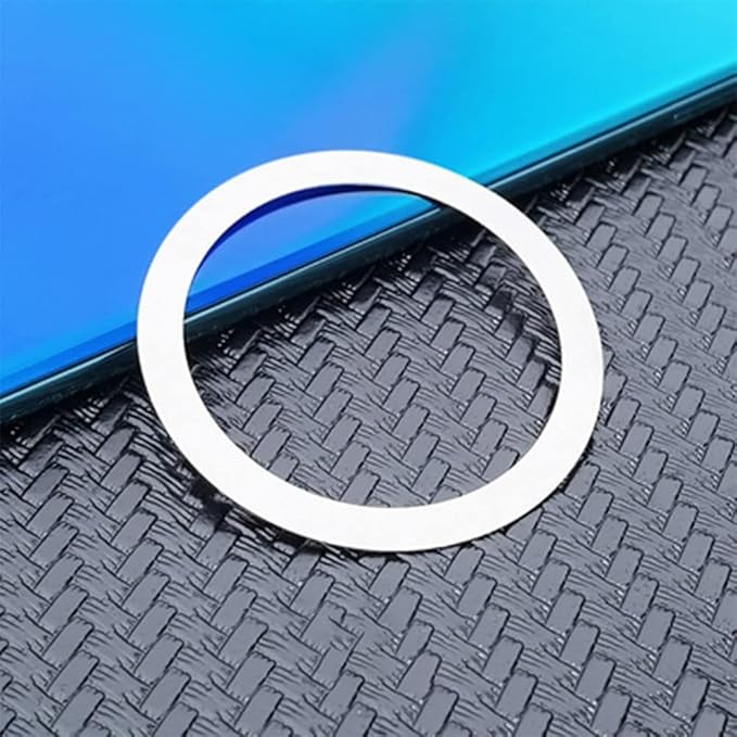 Magnetic Wireless Charger Universal Metal Rings - 5 PCS,for MagSafe-Compatible Charger on iPhone 14/13/12 Pro/Max/Mini Case and Samsung Galaxy (White - 5pcs)