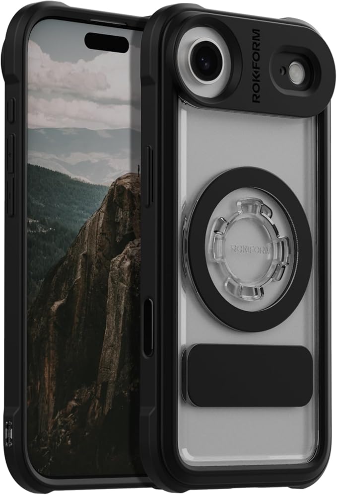 Rokform Crystal Case Compatible with iPhone 17 Air, Magnetic Cover (Clear)