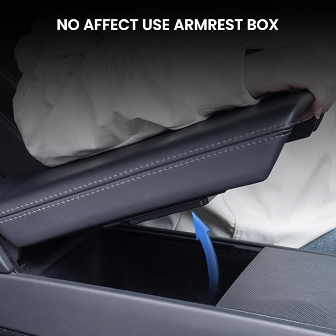 BANKKY 5PCS Center Console Organizer for Tesla Juniper: 2025-2026 New Model Y Accessories Center Console Storage Tray Armrest Hidden Box Orgainzer and Underseat Storage Box Durable ABS Anti-Slip