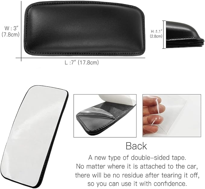4 Pack Auto Center Console Elbow Leg Knee Pad, Leather Armrest Cover Cushion for SUV/Truck/Car, Universal Interior Accessories