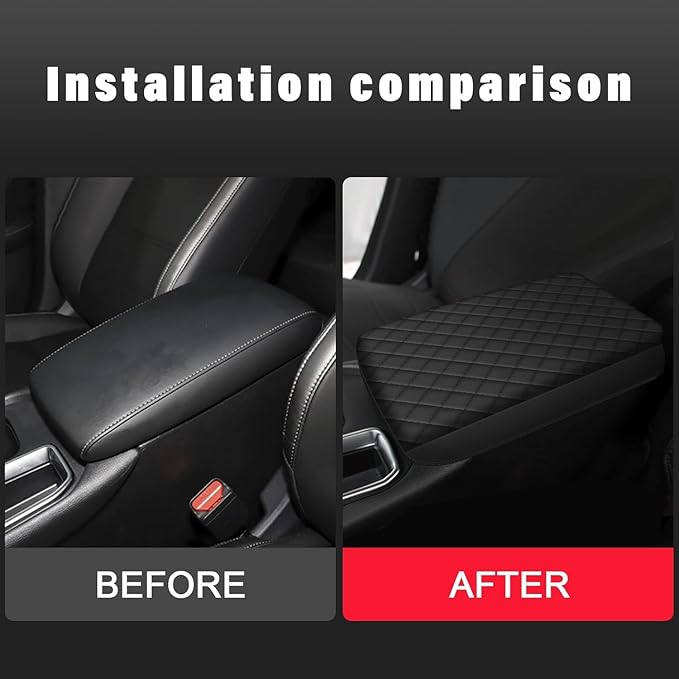 AOMSAZTO Console Pad for Nissan Sentra Armrest Pad for Nissan Sentra Black