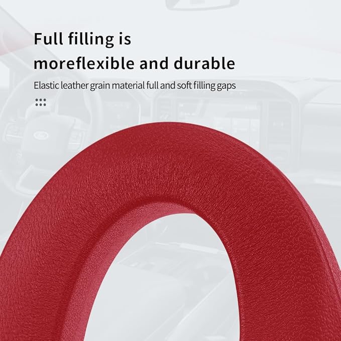 KIFIDAN 2PCS Car Seat Gap Filler,Flexible Seat Gap Organizer Between Seats for Tightly Filling Seat Gaps,Universal Car Side Seat Gap Filler Interior Car Accessories for Women & Men (Red)