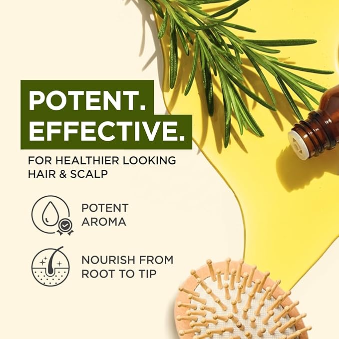 100% Pure Rosemary Essential Oil - 0.34 Fl Oz - Rosemary Oil for Hair, Skin, Diffuser, Aromatherapy & DIY Candle Making Scent