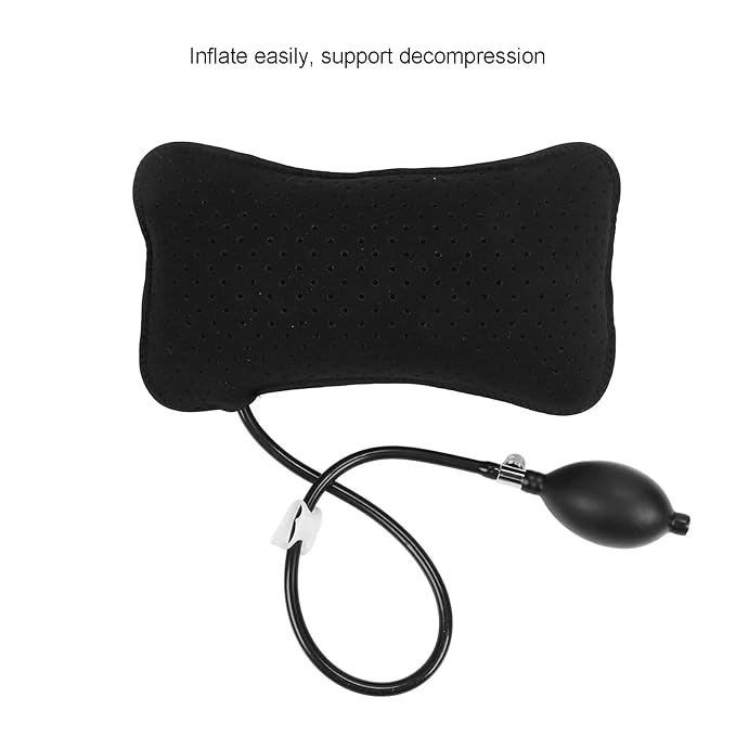 Inflatable Lumbar Support Pillow, Travel Pillow for car, Back Support Pillow Memory Foam Lower Cushion for Sleeping, Portable Lumbar Support Pillow for Back Pain or Waist Support Car Office Chair
