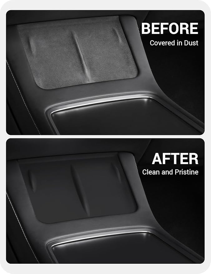 BASENOR Upgrade Tesla Model Y Model 3 Center Console Wireless Charger Mat Silicone Cover Wireless Charging Phone Pad for 2021-2024 Model Y 2021-2023 Model 3 Interior Accessories