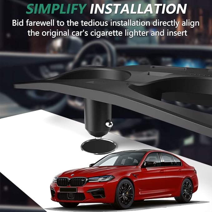 Wireless Car Charger for BMW 5 Series M5/535i/540i/550i/530e 2017-2021, for BMW 6 Series GT M6/640i/650i 2018-2020, 15W Fast Charging Phone Charger Pad for BMW G30 G31 G32 G38 Accessory