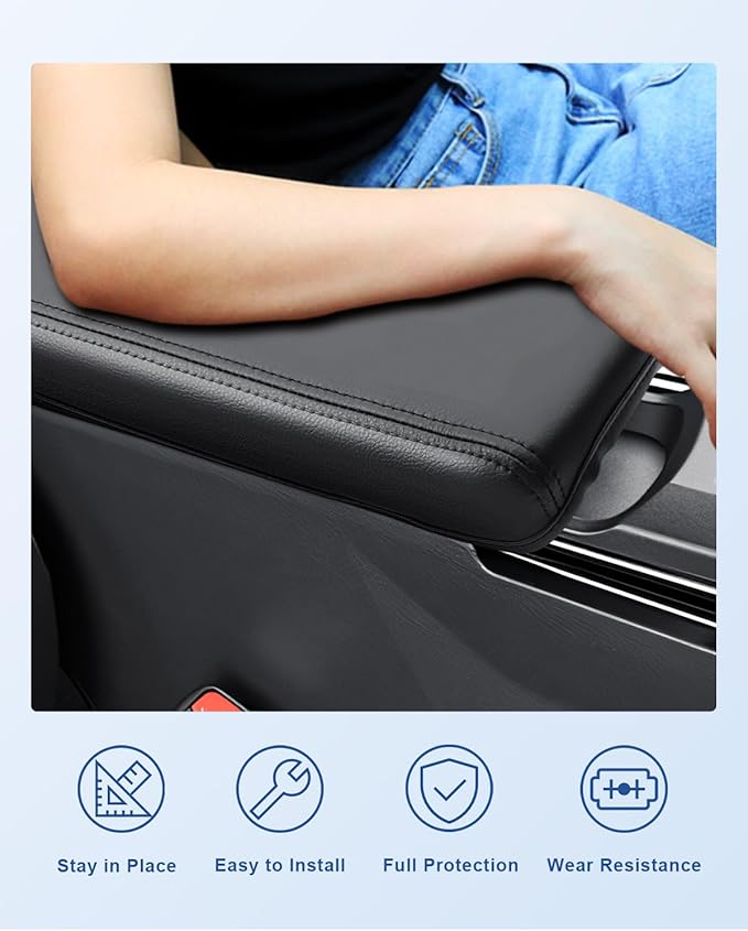 CDEFG for 2025-2026 Toyota Prius Armrest Cover for 2023 2024 2025 2026 Prius Center Console Cover 2023-2026 Prius Limited Prime XSE Accessories Middle Console Pad Prius Arm Rest Protector