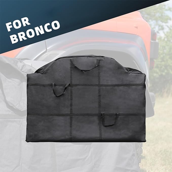 Hard Top Storage Bag for Ford Bronco 2026 2025 2024 2023 2022 2021 4 Door, Roof Middle Panel Over Second Row Seat for Bronco, Multi-Layer, Off-Road, Mid Panel