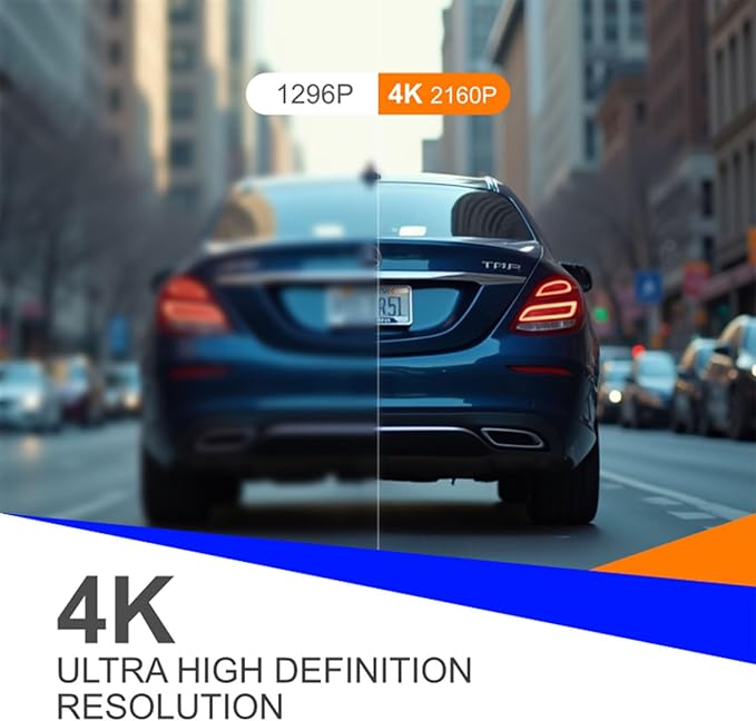 2026 New Osmo Dashcam Pro 3.0 4K Front and Rear Dash Cam, 4K + 1080P Dash Camera for Car with Night Vision (WiFi+GPS+64GB)
