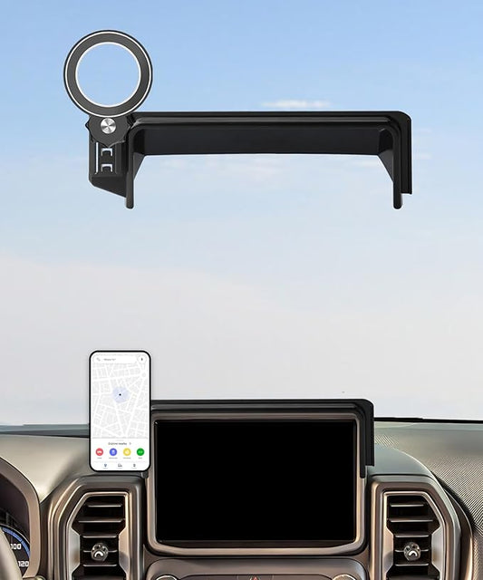 Car Phone Holder for Ford Bronco Sport 2021 2022 2023 2024 Accessories Apply to 8 Inch Touch Screen Fixed Clip Magnetic Cell Phone Mount Hands-Free 360 Degree Rotation