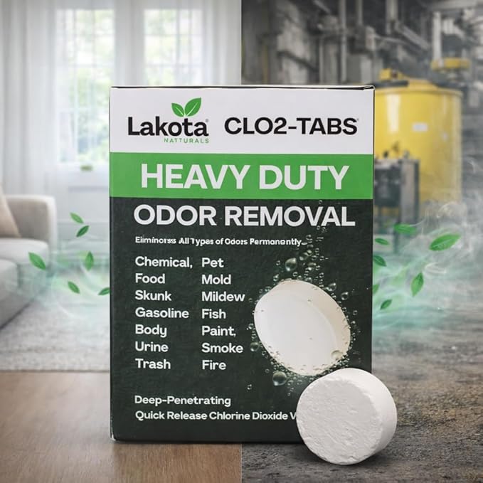 Chlorine Dioxide Heavy-Duty Fogger Deodorizing Kit, Professional Strength Odor Remover For Car, Home, RV, Room, Garage. Scent Bomb Air Freshener & Deodorizer. Easy to Use Kit Eliminates All Odors!