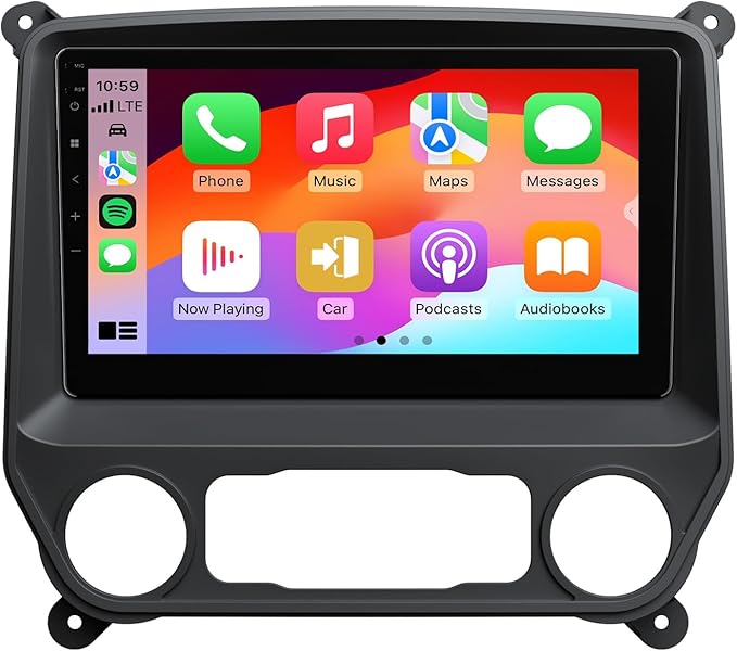 Eonon 10.1 Inch Car Stereo for Chevy Chevrolet Silverado/GMC Sierra 2014-2018, 2015 Silverado Radio CarPlay & Android Auto Head Unit, Android 14 Car Radio with Bluetooth 5.4, SWC, 4+64GB - GMSX7A