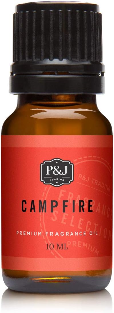 P&J Trading Fragrance Oil for Diffusers for Home - Campfire 10ml Fragrance Scents for Candle Making - Soap Making Supplies & Car Diffuser Scents