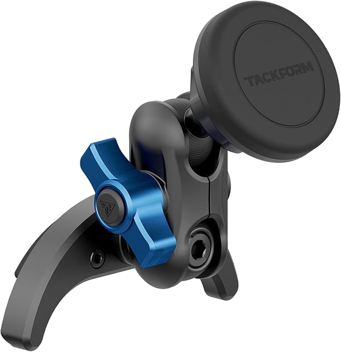 Tackform Link Vent Phone Mount Compatible with 2016-2023 Toyota Tacoma and 2014-2021 Toyota Tundra | Aluminum | Zero Slip | Universal Magnetic Phone Holder | 2" Arm | Blue | (NOT MAGSAFE Compatible)