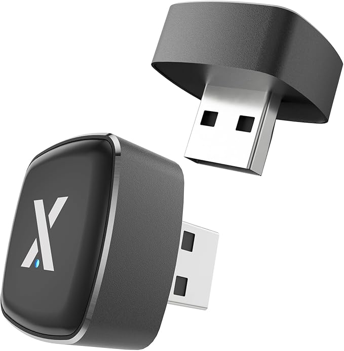 2026 X1 USB-A Wireless CarPlay Android Auto Adapter 2-in-1, Alloy & 2.5D Glass Build Mini Car Play Dongle, Wired to Wireless Converter, Dual 5G Chips, OTA, Plug & Play, for iPhone & Android Phone