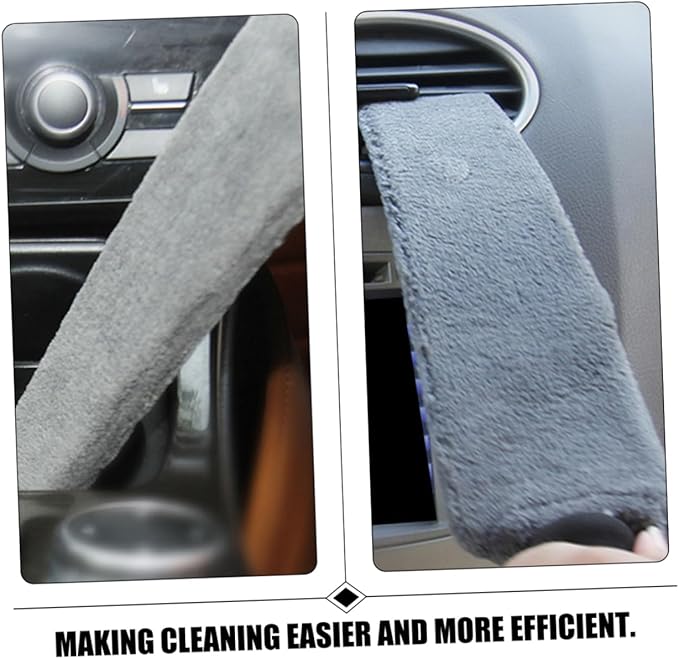 SOLUSTRE 5pcs Car Vent Cleaner Brush Soft Detail Cleaning Tool for Automotive Air Conditioner Outlets Lightweight Duster for Car Interior and Maintenance