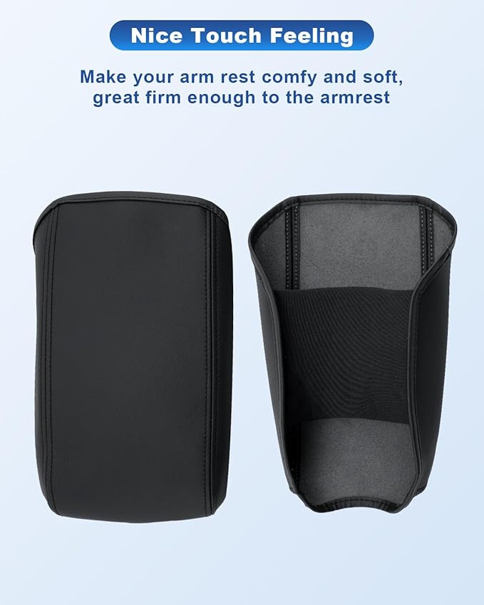 CDEFG Center Console Cover for 2023 2024 2025 Kia Sportage Accessories Armrest Cover Anti-Scratch Middle Console Pad Leather Armrest Protector