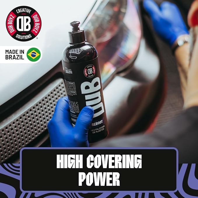 DUB BOYZ Reboot Trim & Plastic Restorer – 16 oz, Restores Faded Surfaces, UV Protection, Water-Resistant Finish, Easy Application for Exterior & Interior Use