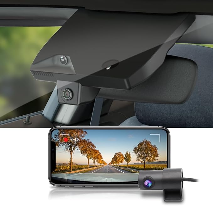 Fitcamx Front 2K+Rear 1080P Dash Cam for 2026 Hyundai IONIQ 9 (HD2-GO010) 10 Pin or 12 Pin Connector, OEM Factory Look, Dual HD Video, WiFi & APP, Loop Recording, G-Sensor, Easy to Set, 64GB Card