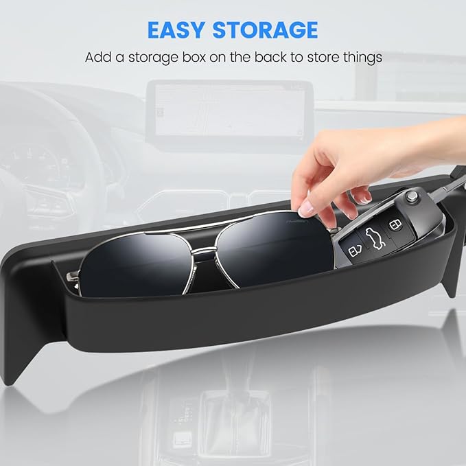 Car Phone Holder Fit for Mazda CX-5 CX5 2021-2025 Accessories 10.25-Inch Screen Fixed Clip, Cell Phone Mount with Dash Organizer Hands-Free 360° Rotation Automobile Cradles