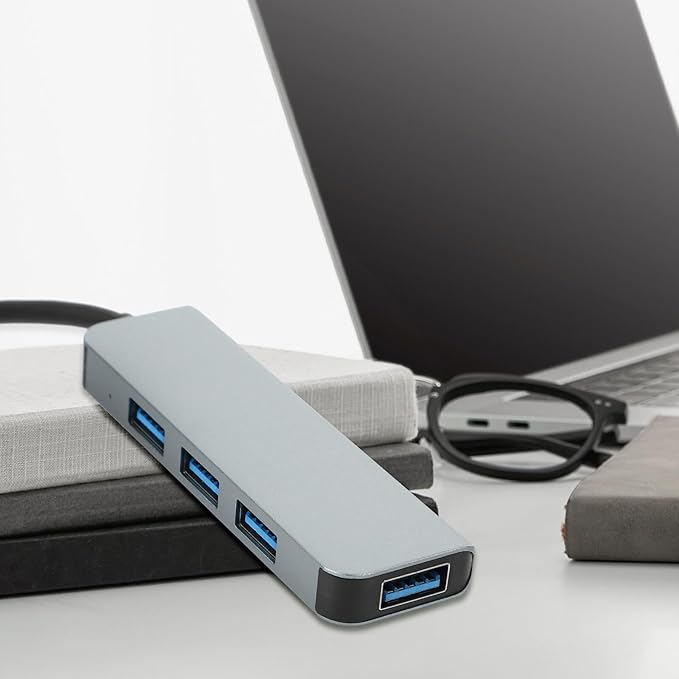 Kisangel USB Hub USB Port Expander for Laptop Computer High-Speed Data Transfer Up to Multi-Device Connection for Keyboard Mouse Printer Webcam No Driver Needed Compact and Portable Design