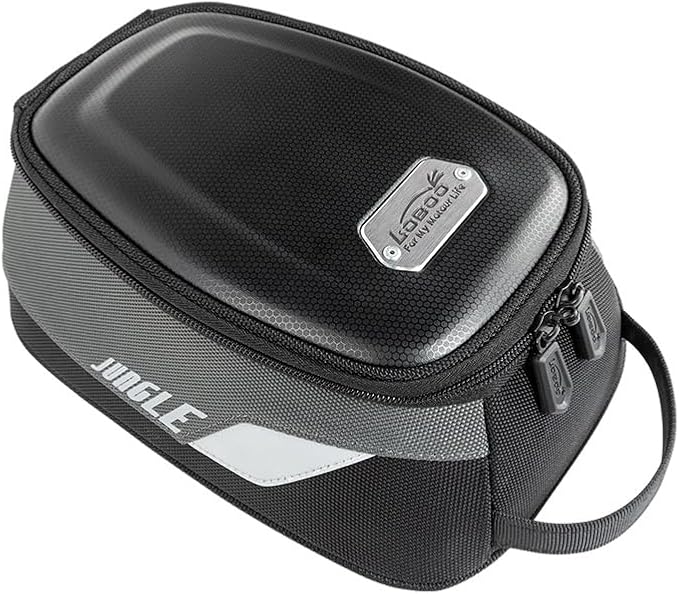 Loboo Motorcycle Tank Bag Expandable Motorcycle Bag, Magnetic Suction Quick Release ，Compatible With CFMOTO 400GT 250CL-X 450SR 450NK (BTB03, Tank Bag Base Adapter 601)