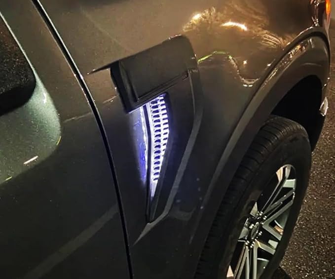 iJDMTOY Xenon White LED Background Illumination Lighting Kit Compatible with 2021-up Ford F150 Side Fender Emblem