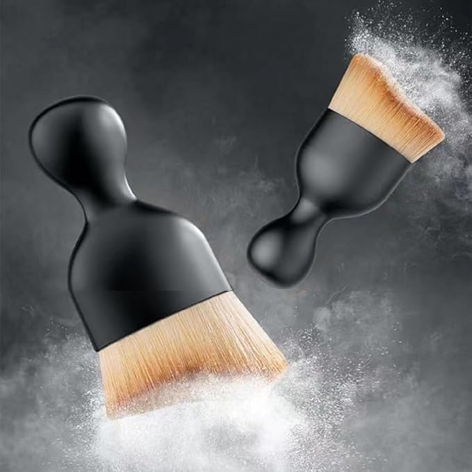 URBAN CAR BE:Trend Car Detailing Brush Set - 4 Pack Auto Interior Cleaning Kit with Soft Bristle & Precision Brushes for Dashboard, Leather Seats, Air Vents & Screen Cleaning - Non-Slip Handle