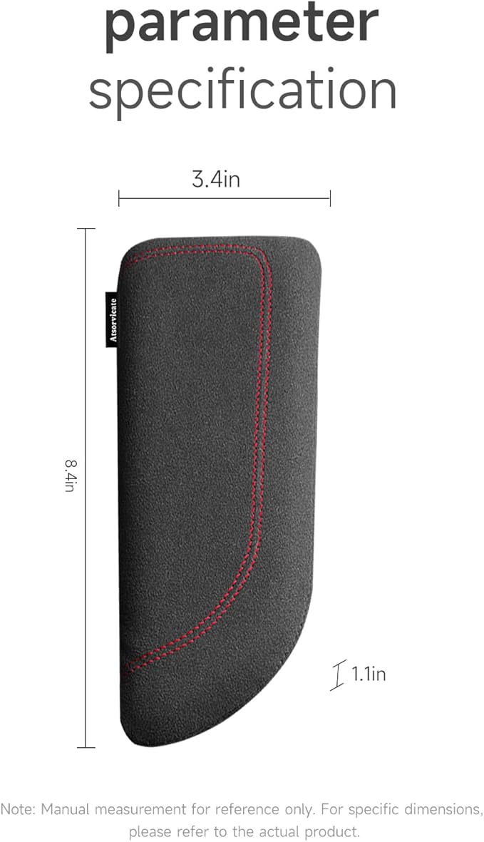 Italian Alcantara Style Fur Car Elbow Rest Pad - Universal Armrest & Knee Cushion - Thigh Support Comfort Pillow