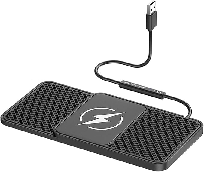 Wireless Car Phone Charger for Honda Civic Type R (FK2) 2015 – 2017, Type C/USB 20W Fast Charging Pad, Non-Slip Charging Station for Travel Home Office Desk, Lightweight, USB