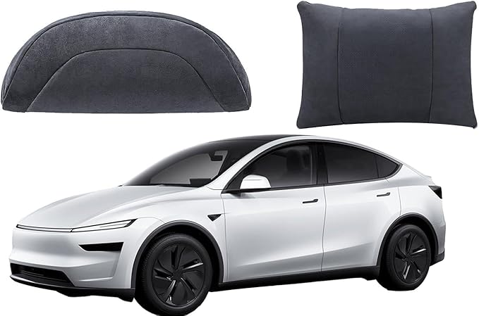 2025 Car Headrest & Lumbar Support Cushion Car Seat Cushion with Neck Pillow & Lumbar Support Kit Ergonomic Seat Headrest and Backseat Universal Fit Headrest Car Pillow for Driving Seat Office