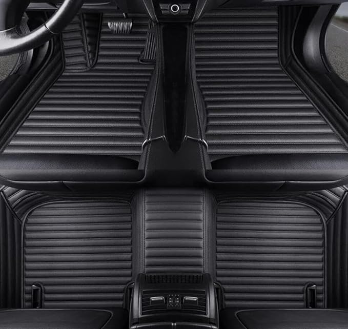 Custome Car Mats Accessories All Weather Floor mats Compatible with Automotive Floor Mats Passenger car mats (Black 3D)