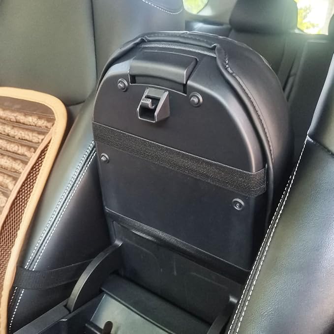 INTGET Center Console Armrest Cover for Toyota RAV4 Accessories 2025 2024 2023 2022 2021 2020 2019 Leather Middle Console Lid Pad Arm Rest Covering Car(Black with Cushion Texture)